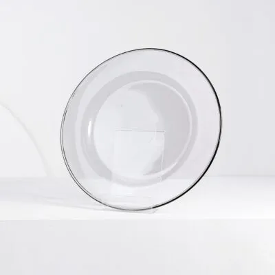 Charger Plate Black Rim