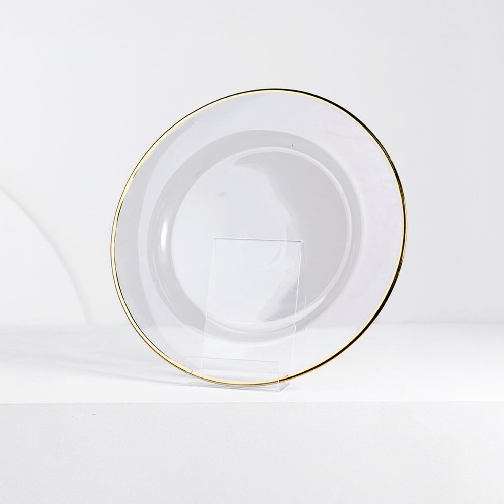 Charger Plate Gold Rim