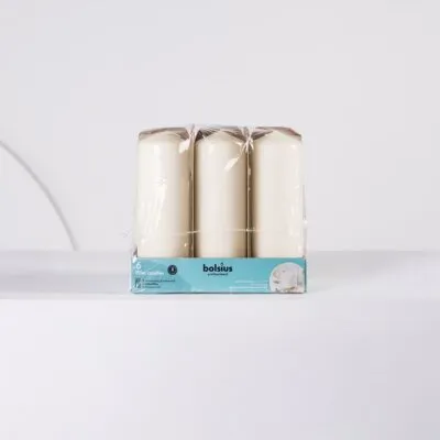 Pillar Candle 70hrs x6 Ivory