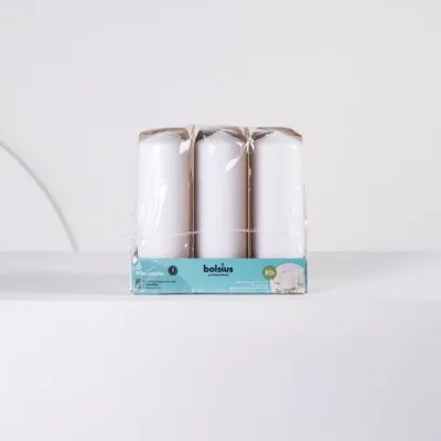 Pillar Candle 80hrs x6 White