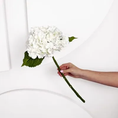 Real Touch Hydrangea IVORY (without leaves)