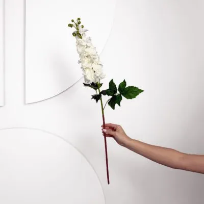 Real Touch Delphinium - White
