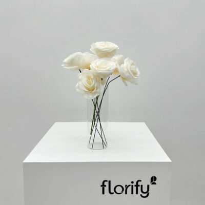 Silk Rose Stem - Ivory